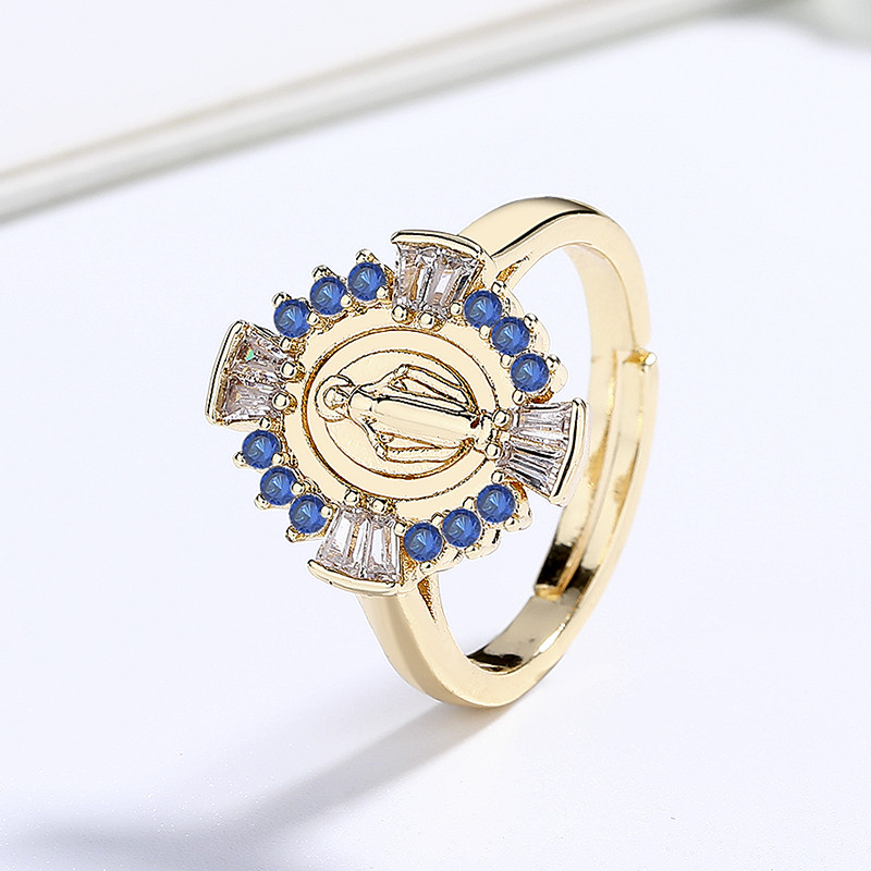 Classic Colored Zircon Gold-Plated Rings