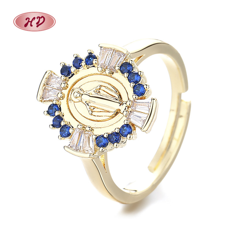 Classic Colored Zircon Gold-Plated Rings