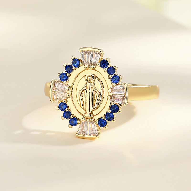 Classic Colored Zircon Gold-Plated Rings