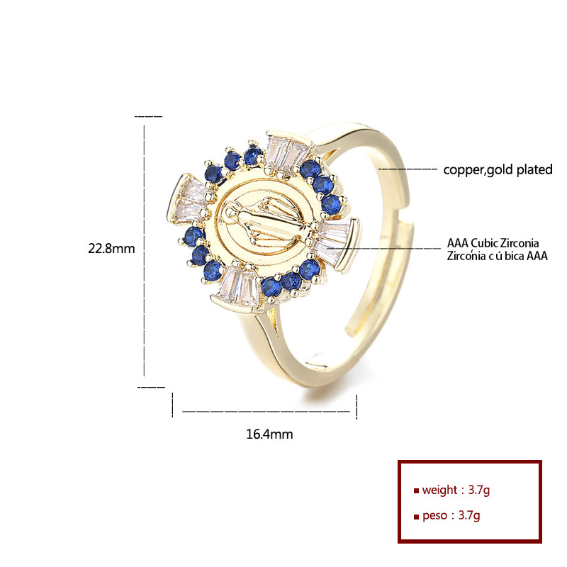 Classic Colored Zircon Gold-Plated Rings