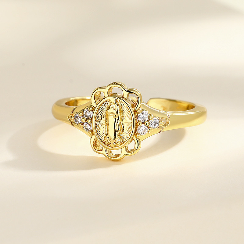 Classic Colored Zircon Gold-Plated Rings