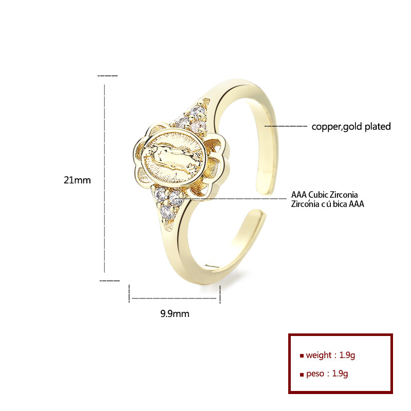 Classic Colored Zircon Gold-Plated Rings