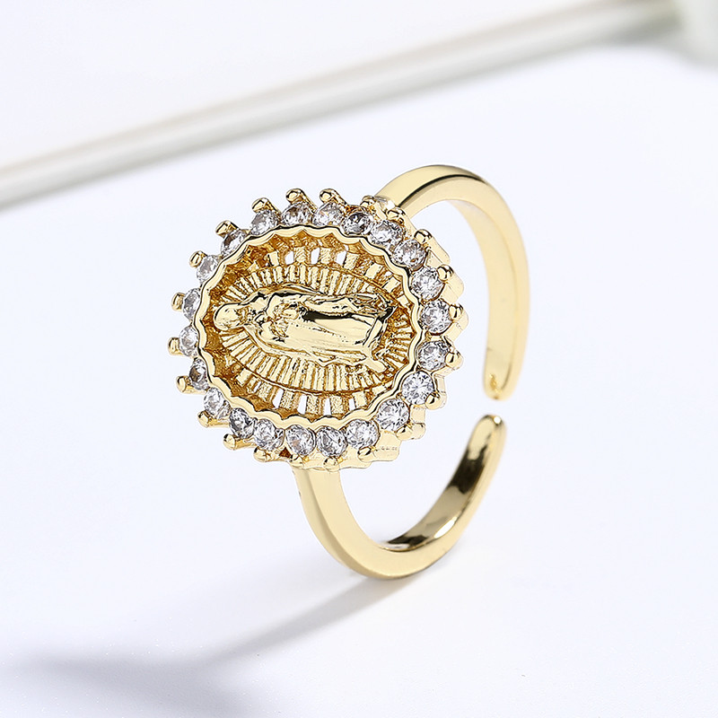 Classic Colored Zircon Gold-Plated Rings