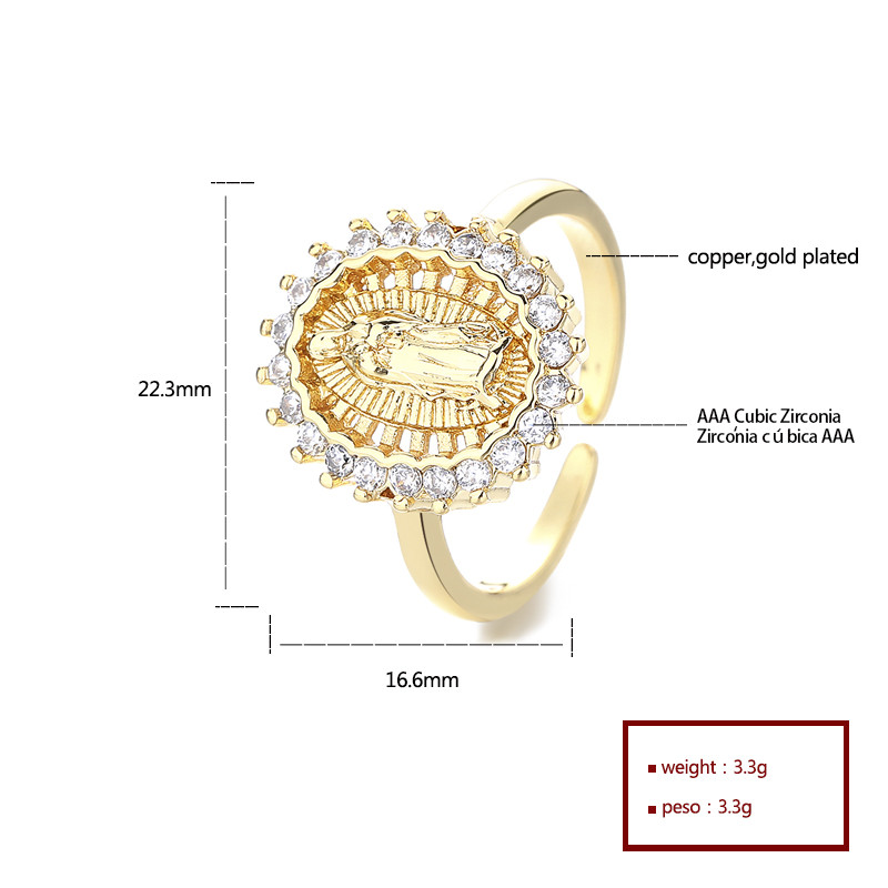 Classic Colored Zircon Gold-Plated Rings