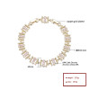 Pulseras de la joyería de la moda del Zircon del color de la venta al por mayor de la joyería de Hd en oro 18K plateado