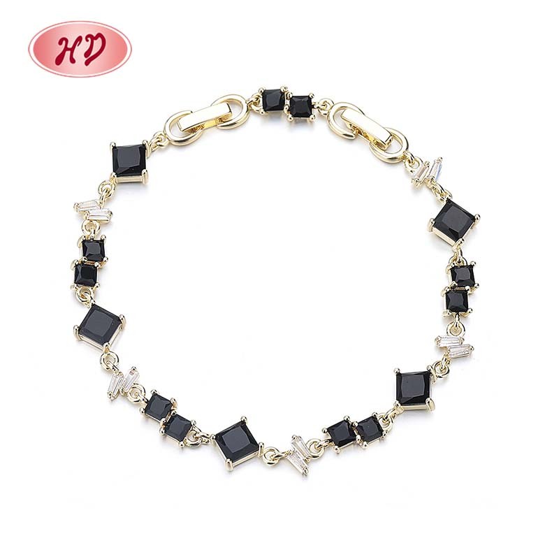 Wholesale high quality 18k gold plated zircon bracelet