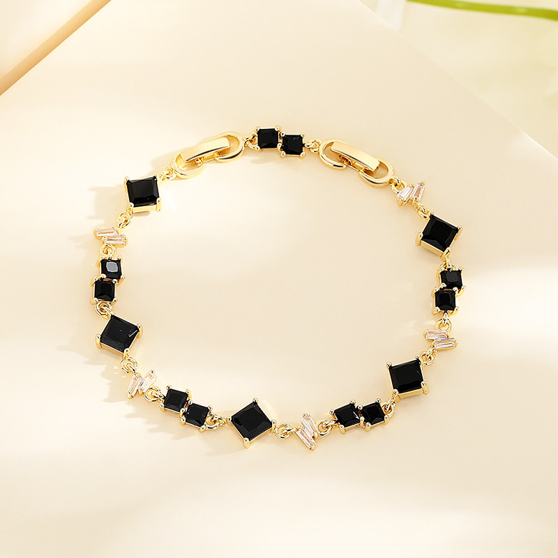 Wholesale high quality 18k gold plated zircon bracelet