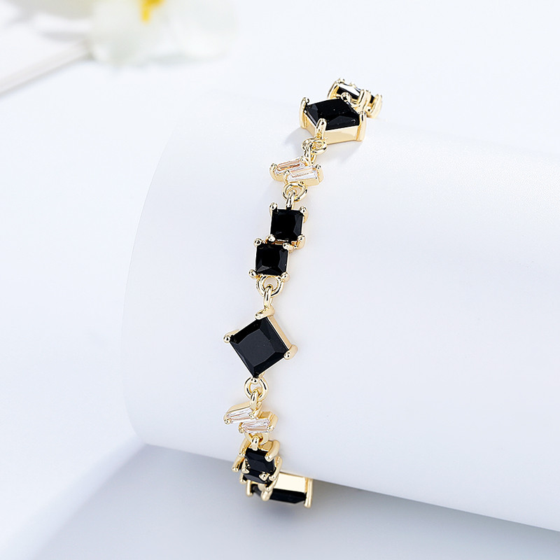 Wholesale high quality 18k gold plated zircon bracelet