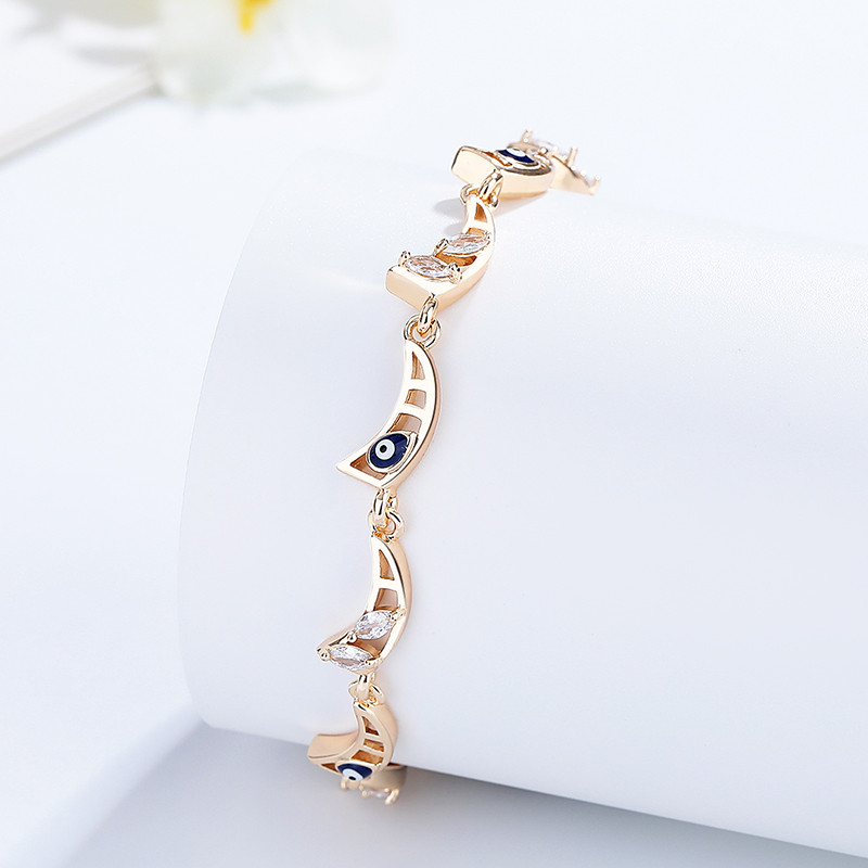 Wholesale high quality 18k gold plated zircon bracelet