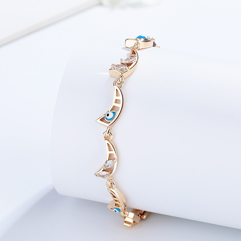 Wholesale high quality 18k gold plated zircon bracelet