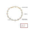 Timeless Floral Women 18K Gold Plated Wholesale Aaa Cubic Zirconia Flower Fashion Jewelry Bracelets Bangles