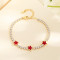 Women Elegance Wholesale 18K Gold Plated Plated Women Star Charm Bracelets Bulk