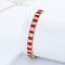 Fashion Radiant Wholesale Colorful Aaa Cubic Zirconia 18K Gold Plated Push Pull Bracelets En Perle