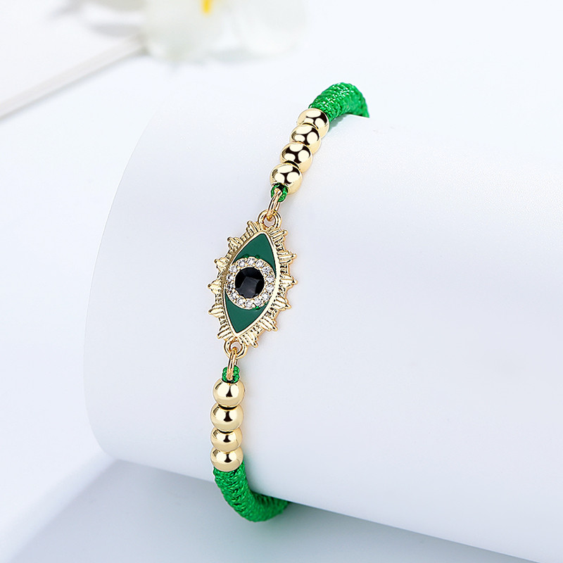 18K Gold-Plated Devil's Eye Braided Bracelet