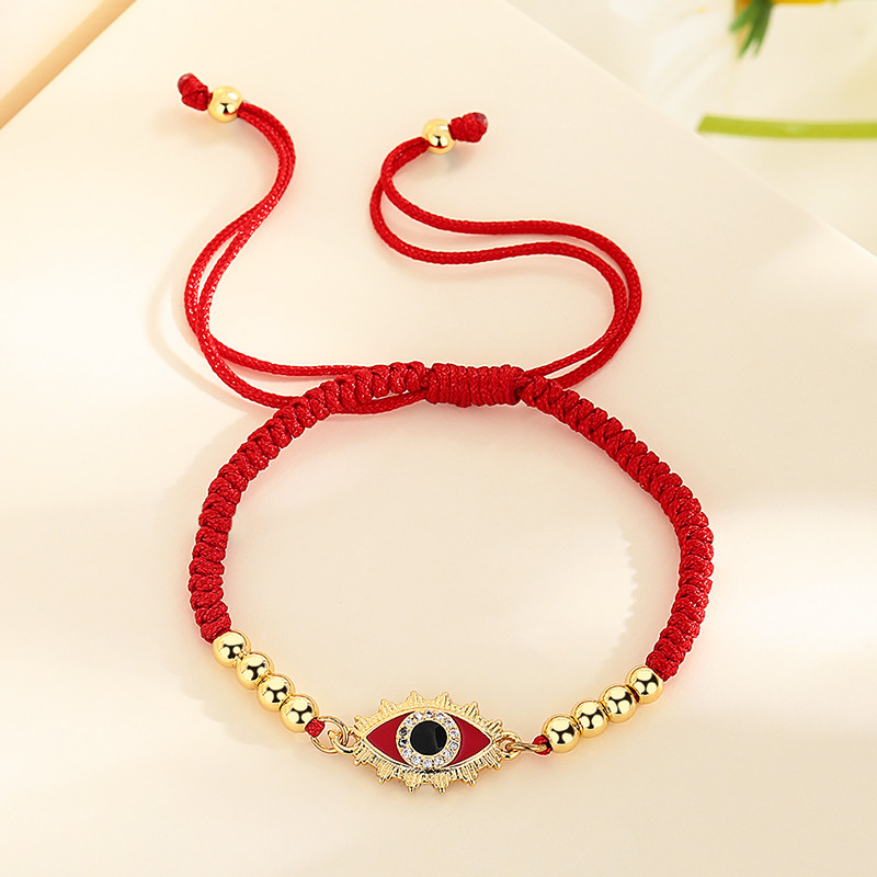 18K Gold-Plated Devil's Eye Braided Bracelet