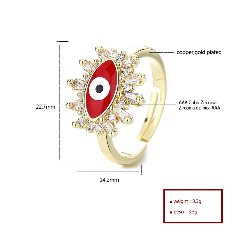 anillos chapados en oro de 18k al por mayor