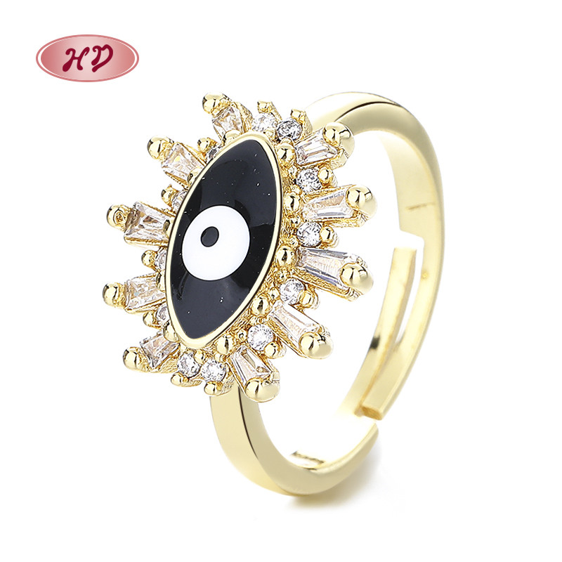 Classic Colored Zircon Gold-Plated Rings