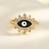 La joyería plateada oro de la moda del ojo de la venta al por mayor 18K de Hd suena para mujer