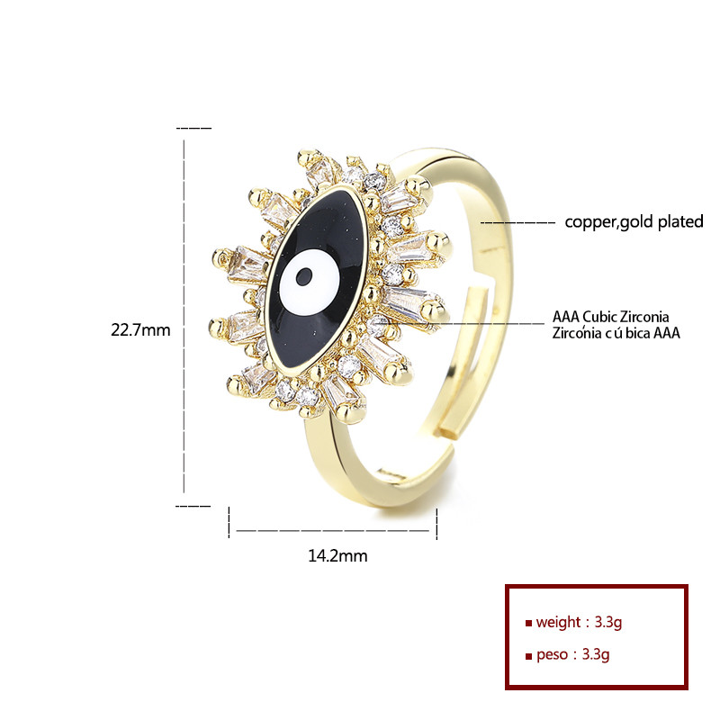 Classic Colored Zircon Gold-Plated Rings