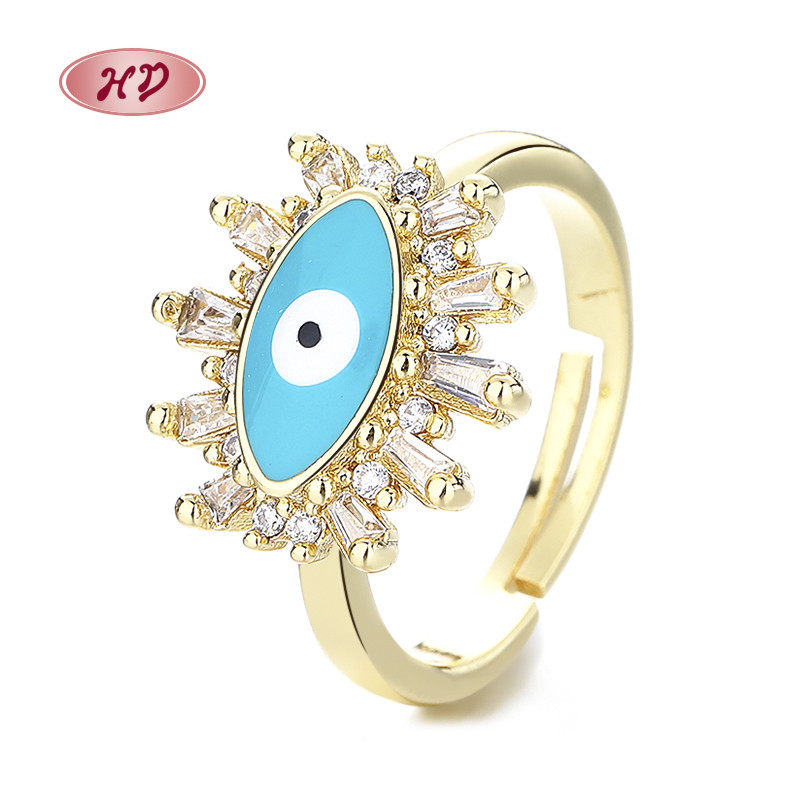 Classic Colored Zircon Gold-Plated Rings