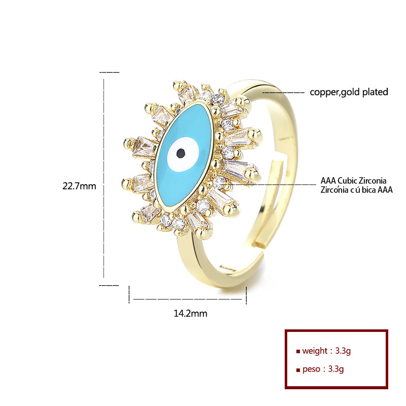 Classic Colored Zircon Gold-Plated Rings