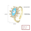 La joyería plateada oro de la moda del ojo de la venta al por mayor 18K de Hd suena para mujer