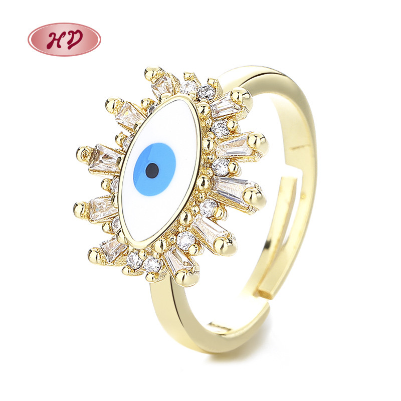 Classic Colored Zircon Gold-Plated Rings