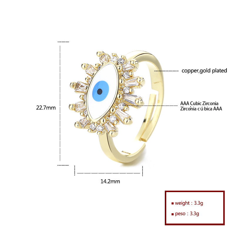 anillos chapados en oro de 18k al por mayor