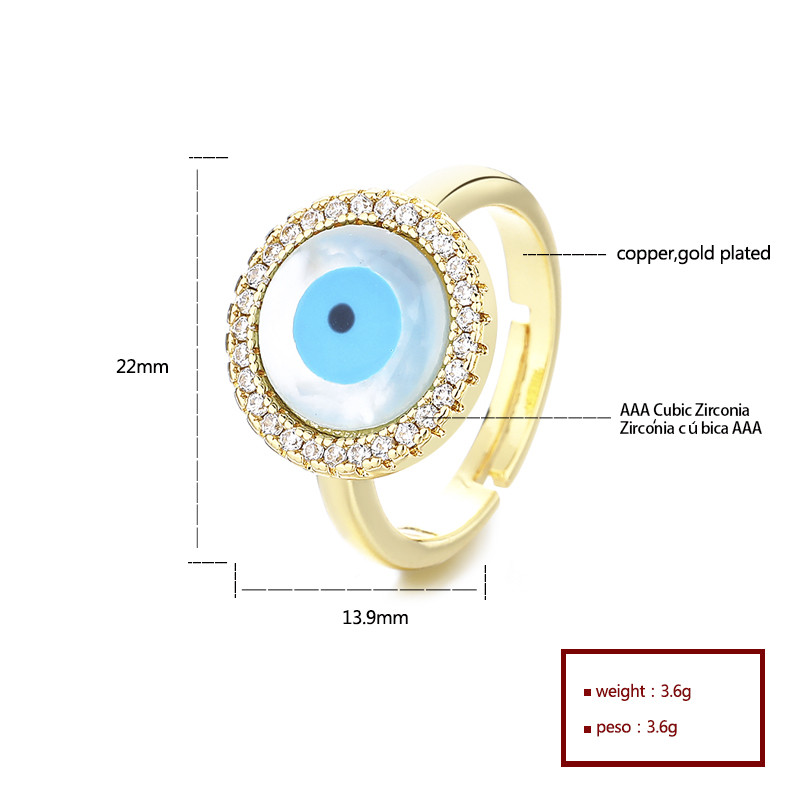 Classic Colored Zircon Gold-Plated Rings