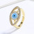 Hd Wholesale Allure 18K Gold Plated Plated Rings Eye Rings Wholesale Fashion Jewelry Elegance Rings Jewelry Womens