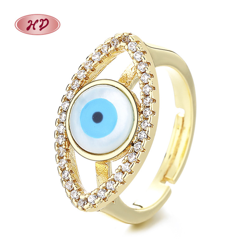 Classic Colored Zircon Gold-Plated Rings