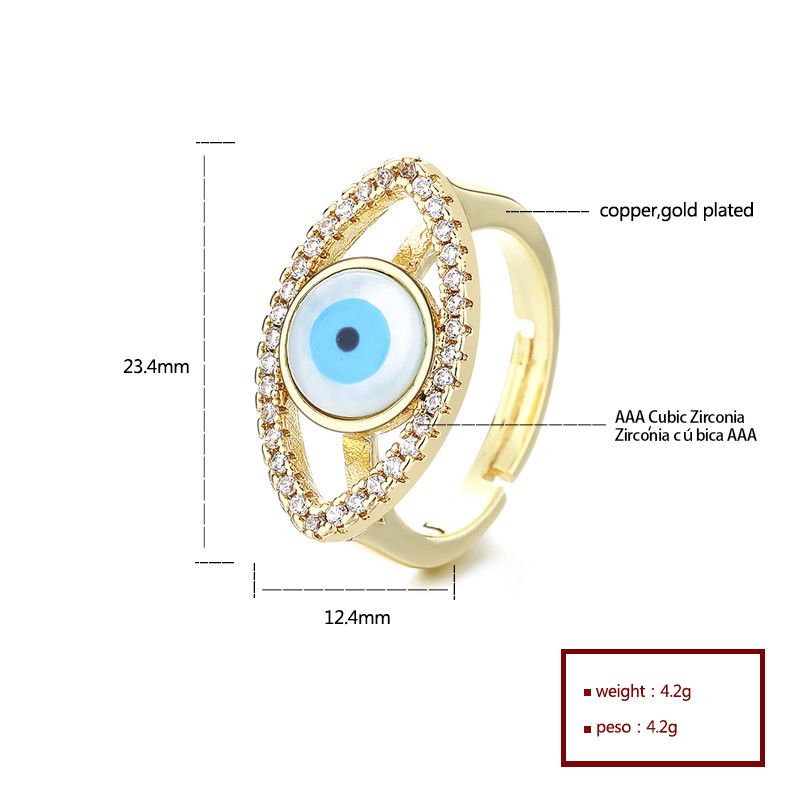 Classic Colored Zircon Gold-Plated Rings