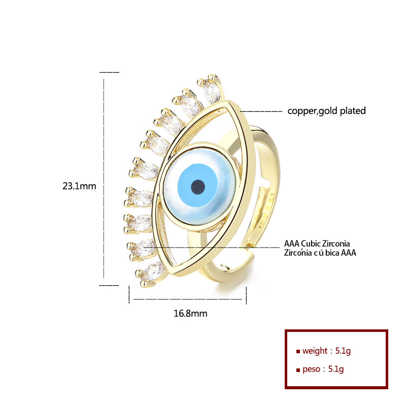 Classic Colored Zircon Gold-Plated Rings