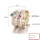 Fashion Jewelry Rings Women Cubic Zirconia  18K Gold-Plated Catholic Religious Pendant Rings