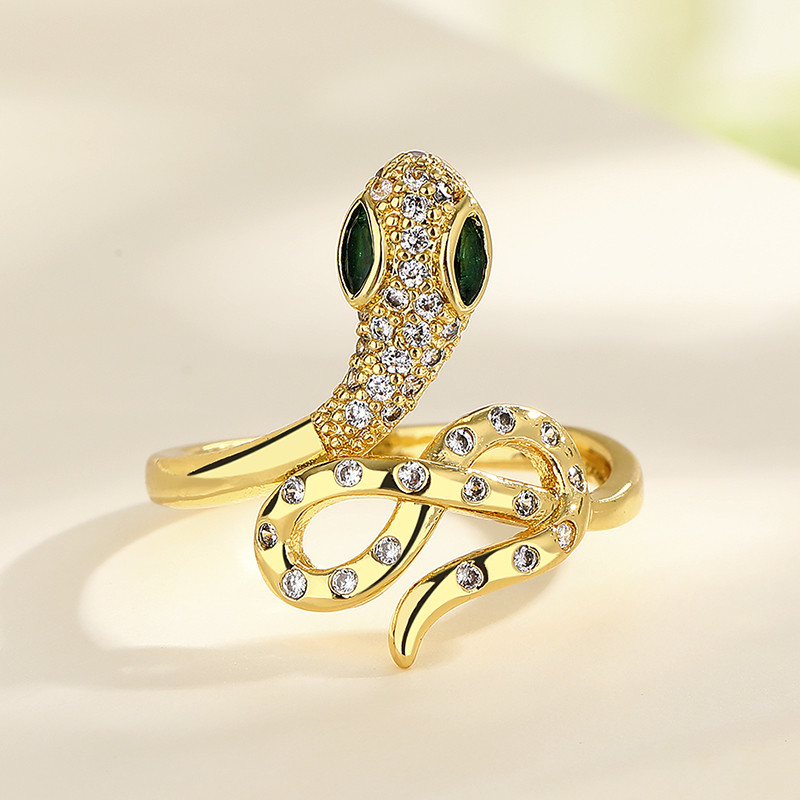 The 18K Gold-Plated Colorful Zircon Butterfly Ring