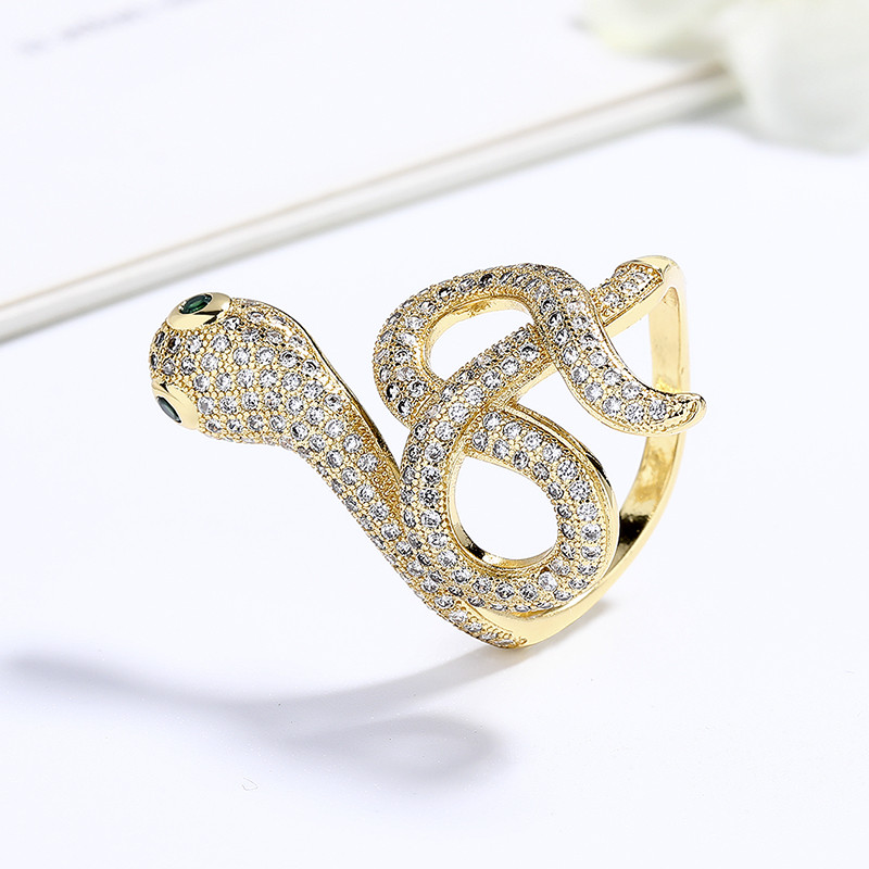 The 18K Gold-Plated Colorful Zircon Butterfly Ring