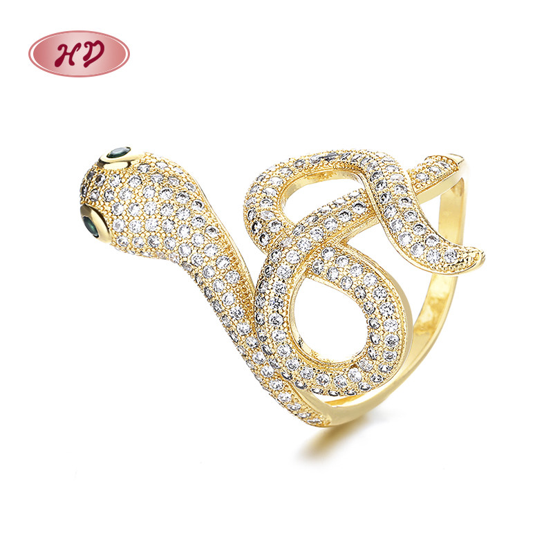 The 18K Gold-Plated Colorful Zircon Butterfly Ring