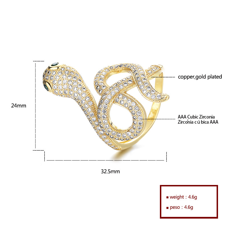 The 18K Gold-Plated Colorful Zircon Butterfly Ring