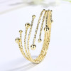 Elegance 18K Brass Goldplated Zircon Star Bracelet  Fashion Bangles Jewelry Women