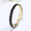 Hengdian Elegance venta al por mayor ajustable 18K chapado en oro pulseras de circón joyería de moda para mujer