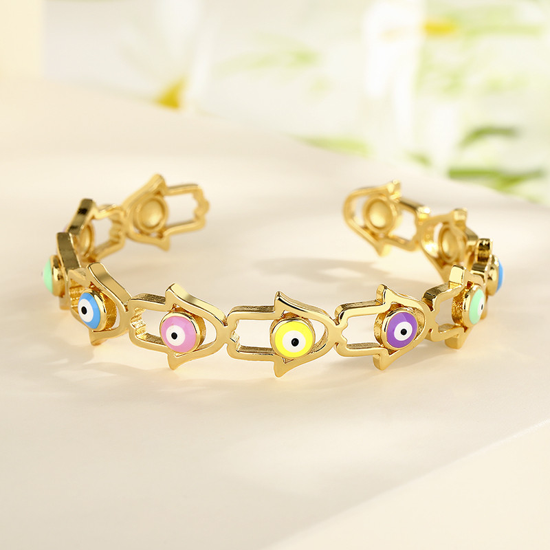 18K Gold-Plated Heart-Shaped Braided Bracelet