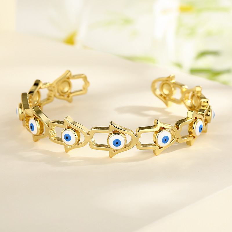 18K Gold-Plated Heart-Shaped Braided Bracelet