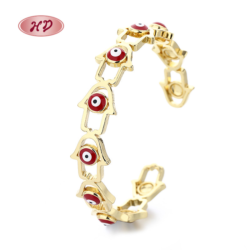 18K Gold-Plated Heart-Shaped Braided Bracelet