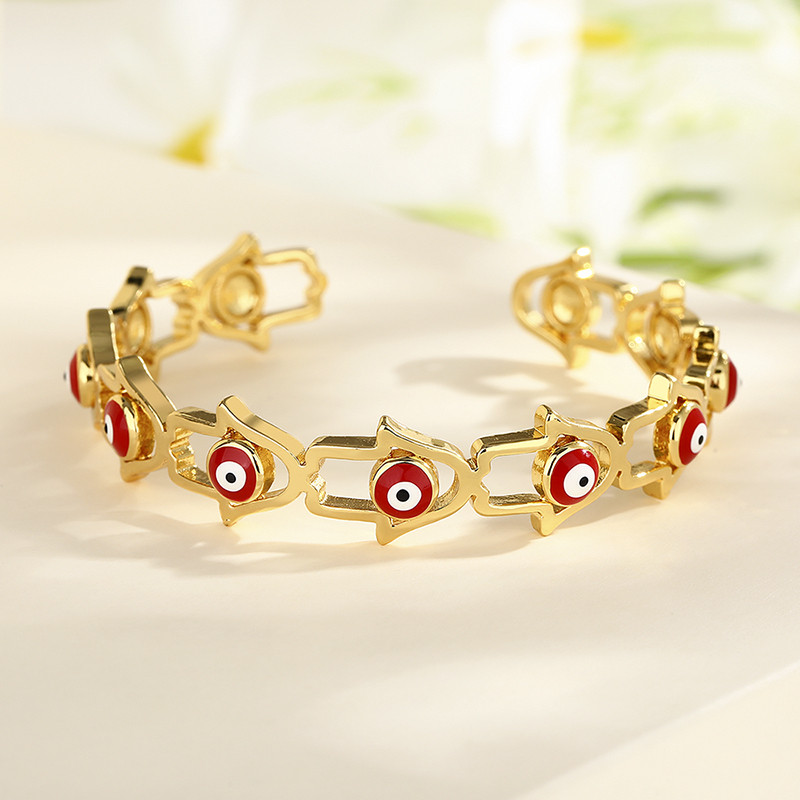 18K Gold-Plated Heart-Shaped Braided Bracelet