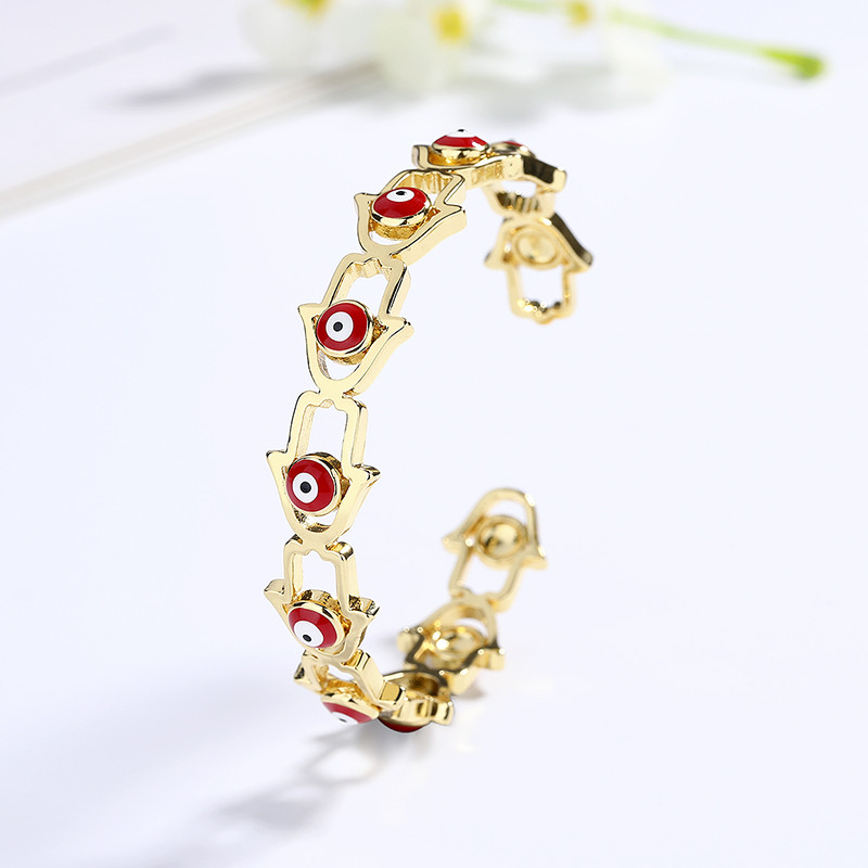 18K Gold-Plated Heart-Shaped Braided Bracelet