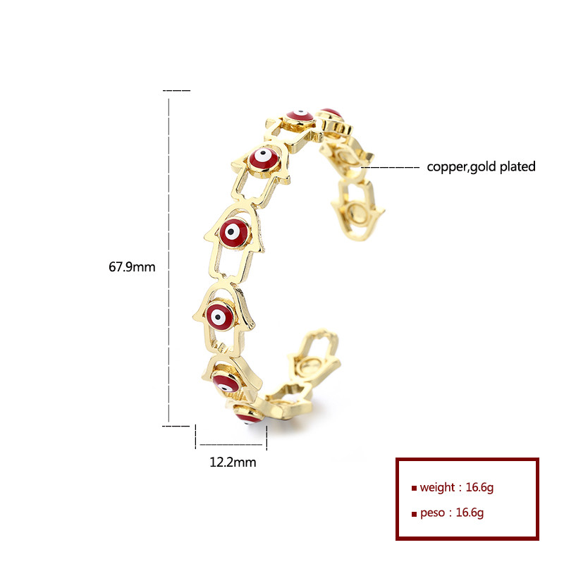 18K Gold-Plated Heart-Shaped Braided Bracelet