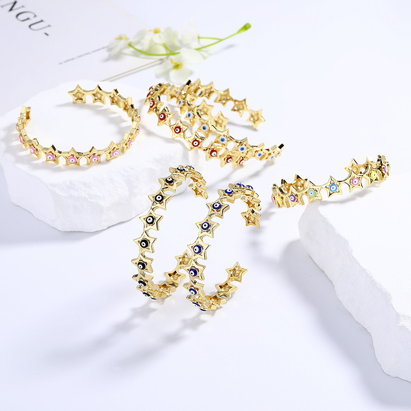 18K Gold-Plated Heart-Shaped Braided Bracelet