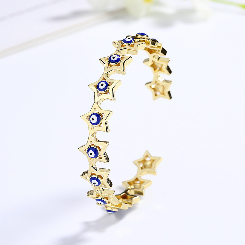 18K Gold-Plated Heart-Shaped Braided Bracelet