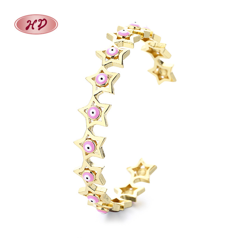 18K Gold-Plated Heart-Shaped Braided Bracelet