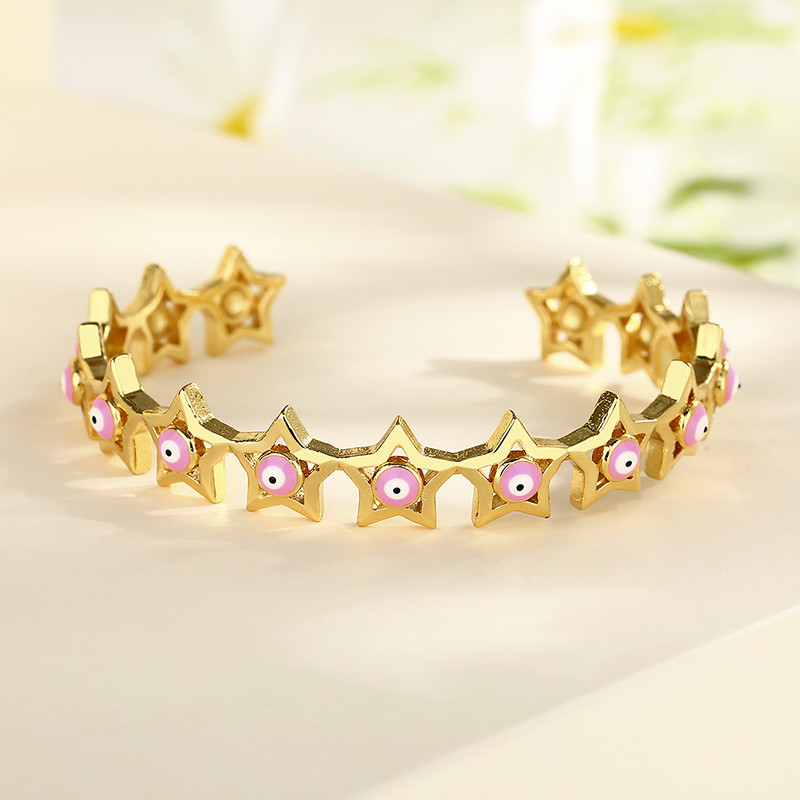 18K Gold-Plated Heart-Shaped Braided Bracelet